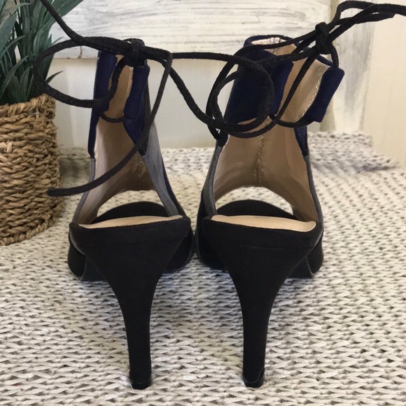 Nine West Color Block Peep Toe Booties - Picture 6 of 16